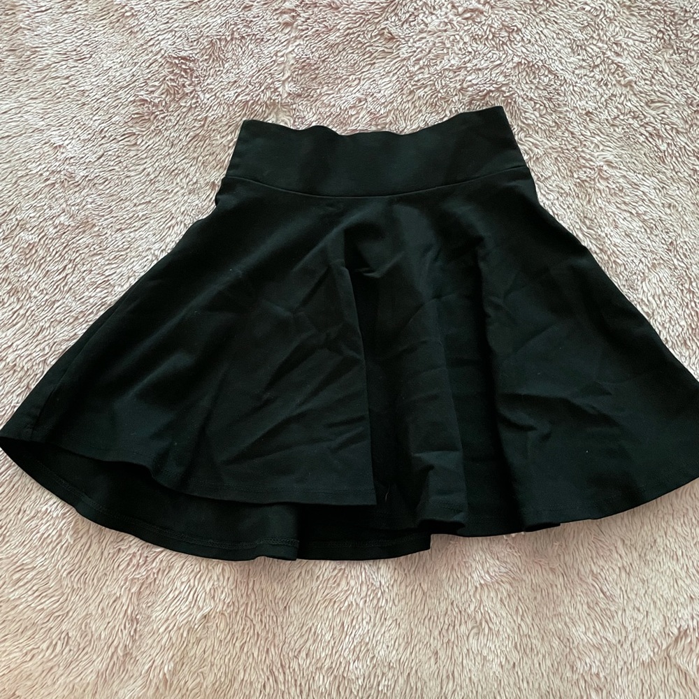 Black, skater skirt, stretchy